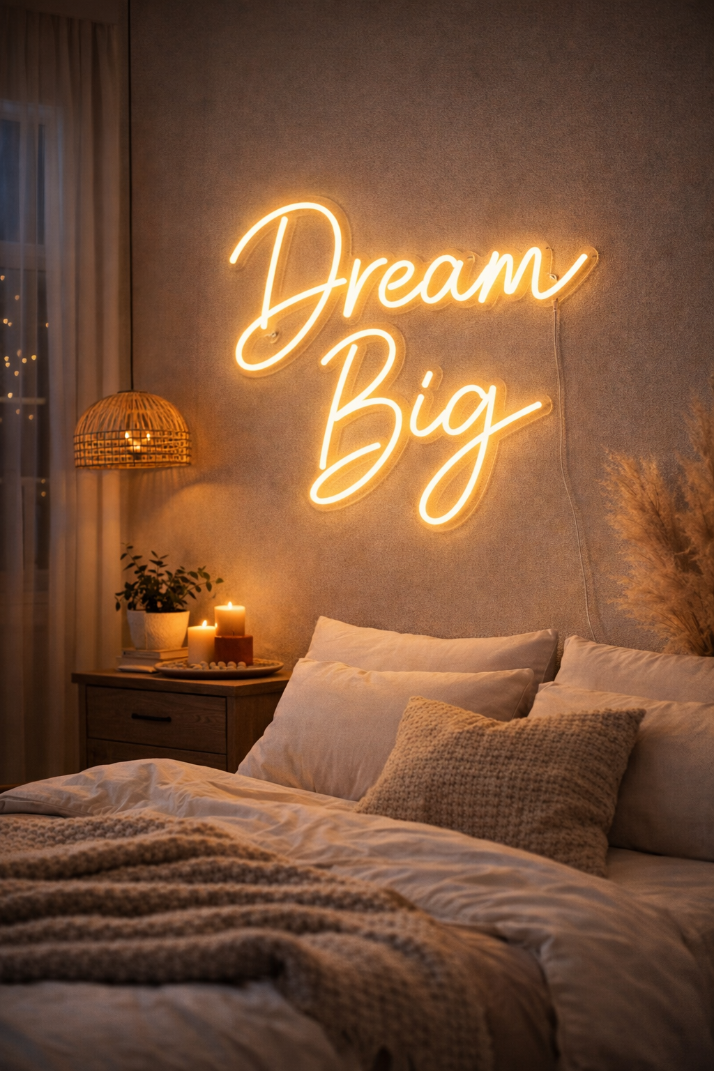Dein Neonschild – Dream Big - Zweizeilig