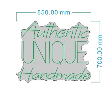 Personalisierbares Neon - LED - Schild in Pink, ideal als Wanddekoration für Wohnzimmer oder Geschäftsräume