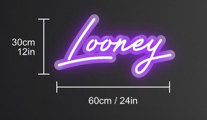 Personalisierbares Neon - LED - Schild in Pink, ideal als Wanddekoration für Wohnzimmer oder Geschäftsräume