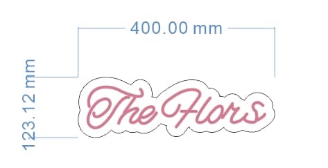 Personalisierbares Neon - LED - Schild in Pink, ideal als Wanddekoration für Wohnzimmer oder Geschäftsräume