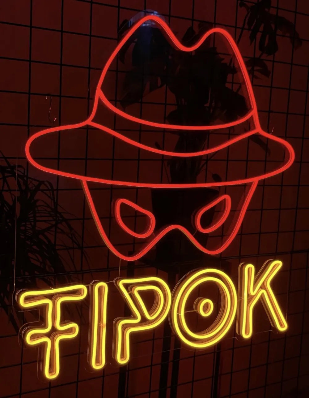 Neonschild mit Spitznamen