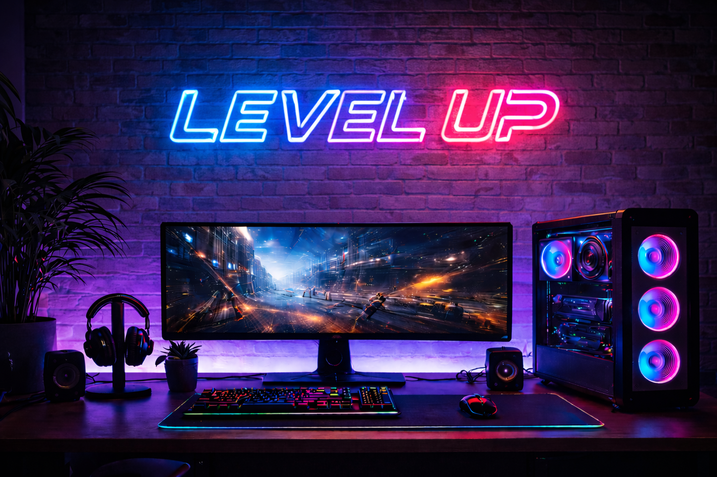 Dein Neonschild – Level Up