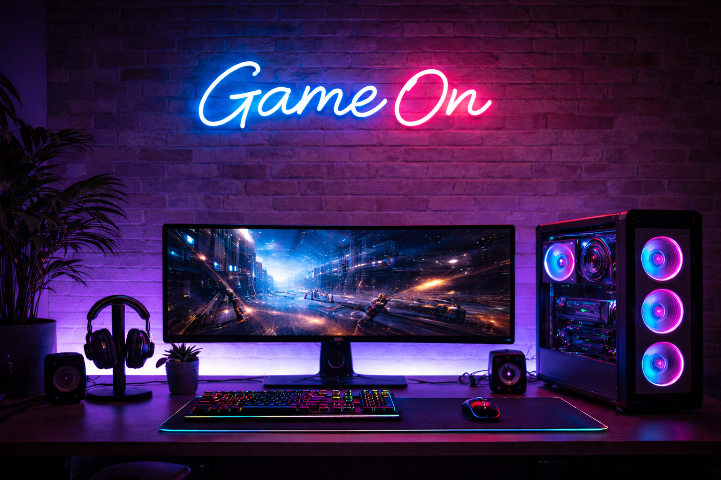 Dein Neonschild – Game On