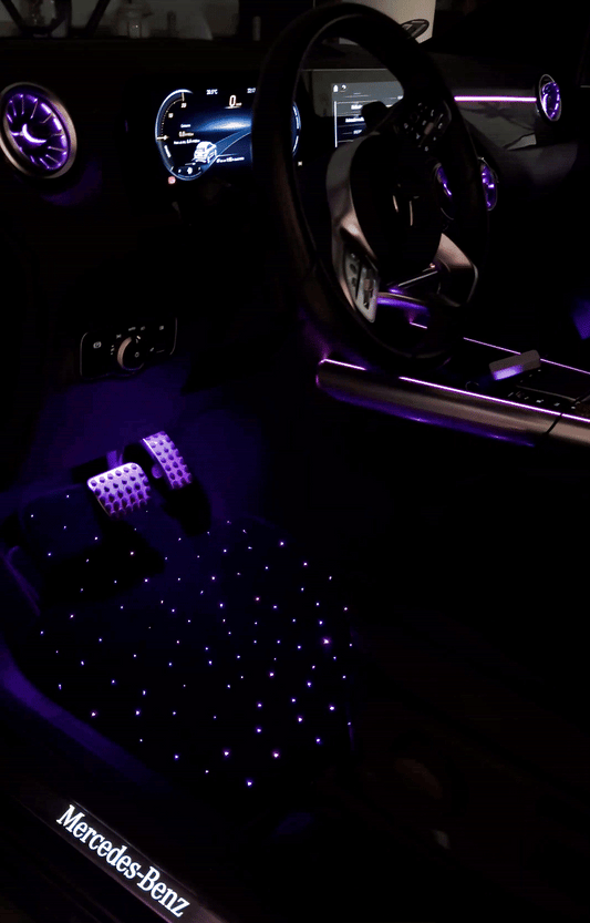 Auto-Fußmatten mit LED-Sternenhimmel – leuchtende Atmosphäre für dein Fahrzeug - Glow Your Dreams
