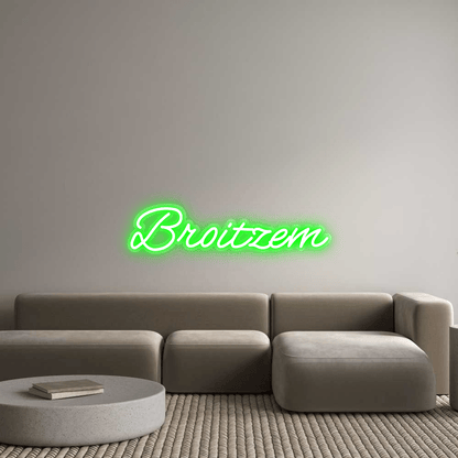 Personalisierbares Neon - LED - Schild in Pink, ideal als Wanddekoration für Wohnzimmer oder Geschäftsräume