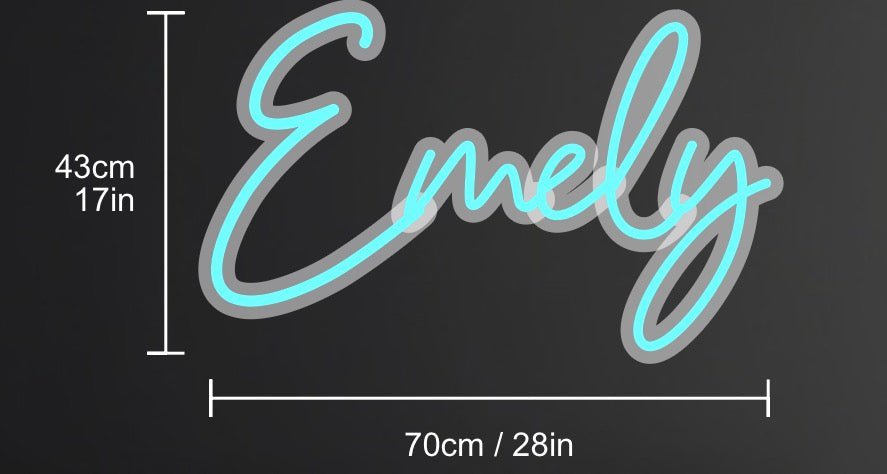 Personalisierbares Neon - LED - Schild in Pink, ideal als Wanddekoration für Wohnzimmer oder Geschäftsräume