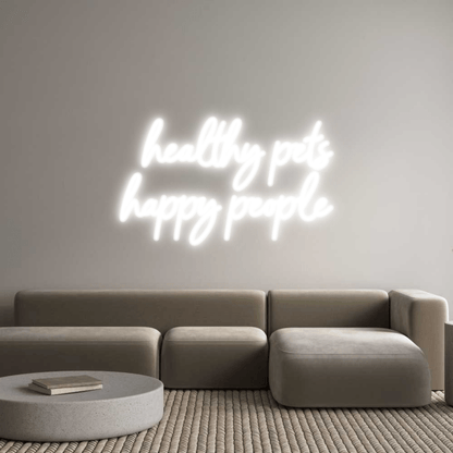 Personalisierbares Neon - LED - Schild in Pink, ideal als Wanddekoration für Wohnzimmer oder Geschäftsräume