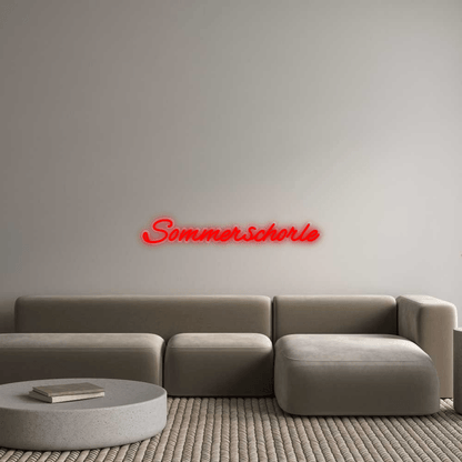 Personalisierbares Neon - LED - Schild in Pink, ideal als Wanddekoration für Wohnzimmer oder Geschäftsräume