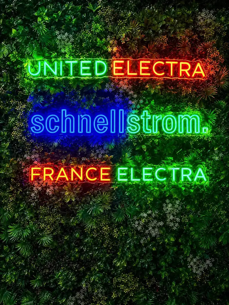 LED-Leuchtschild für Handwerksbetrieb — Schnellstrom